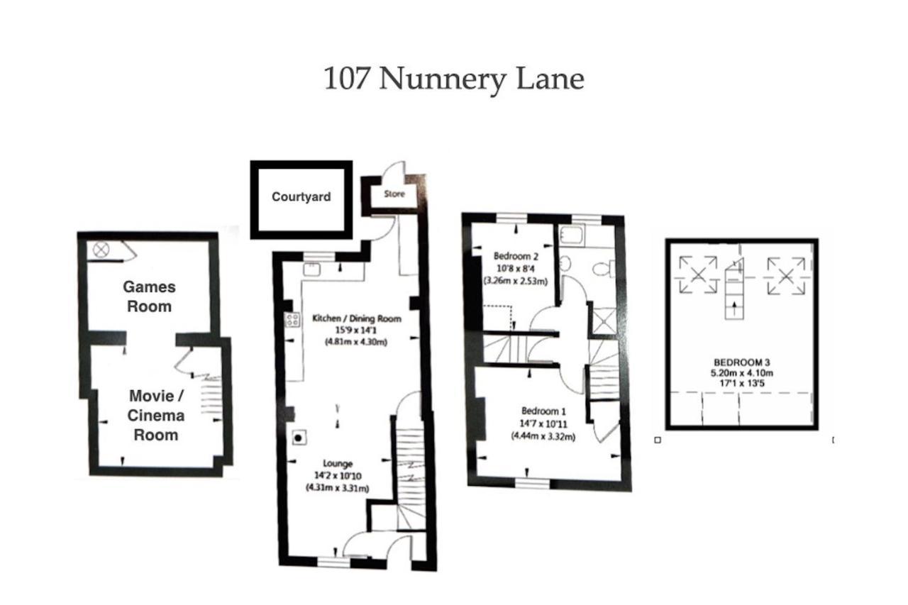 Willa Spencer House & 107 & 109 Nunnery Lane York Zewnętrze zdjęcie